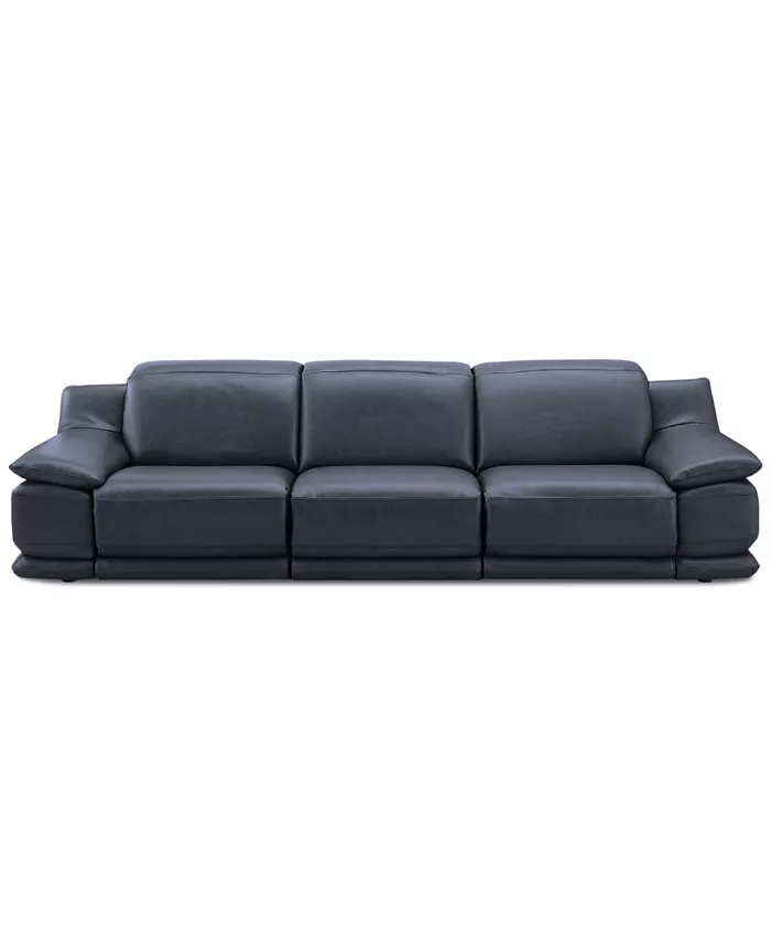 Furniture Daisley 3-Pc. Leather Sofa with 3 Power Recliners