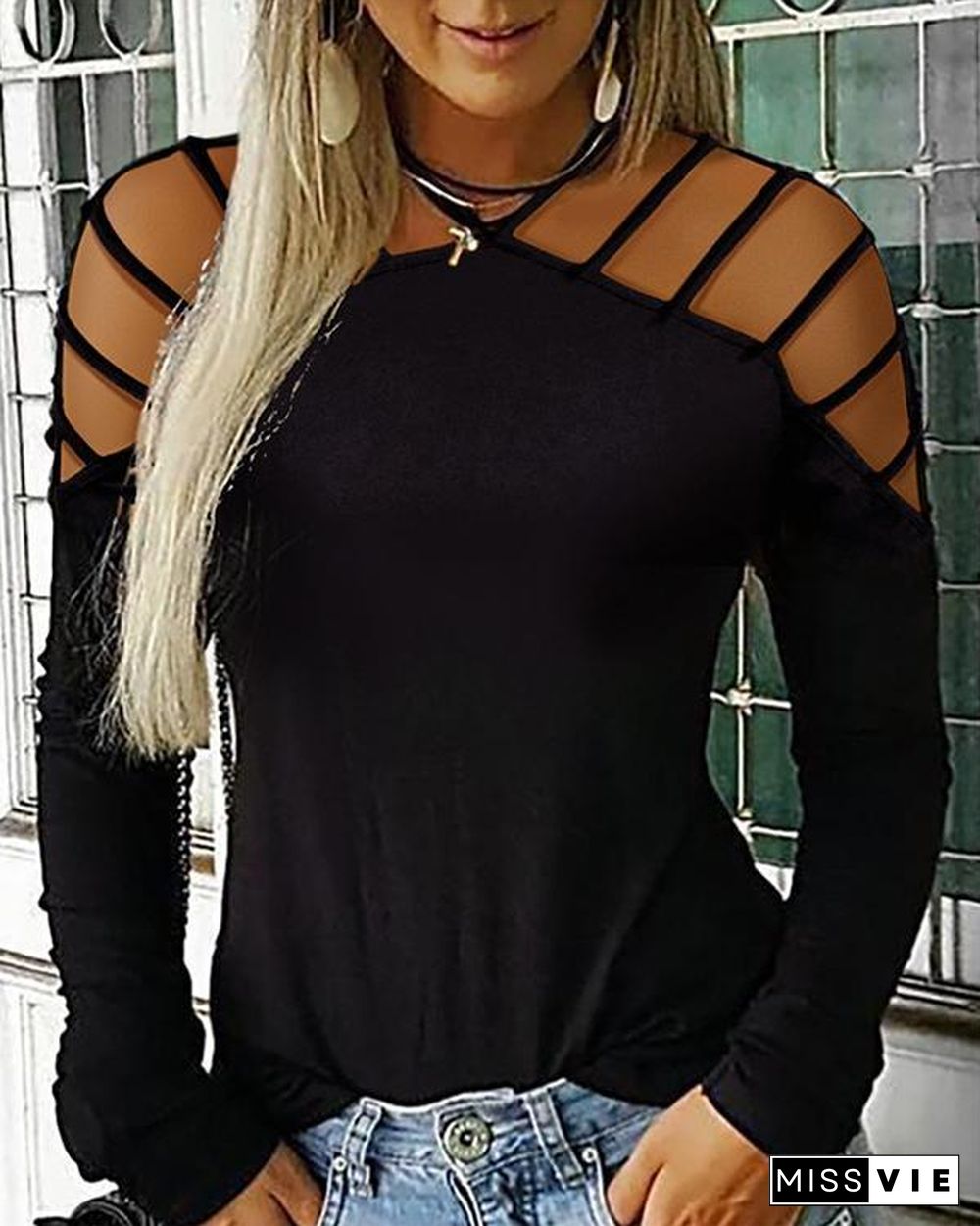 Women's Plus Size Solid Colored T-shirt Daily Halter Neck Tops