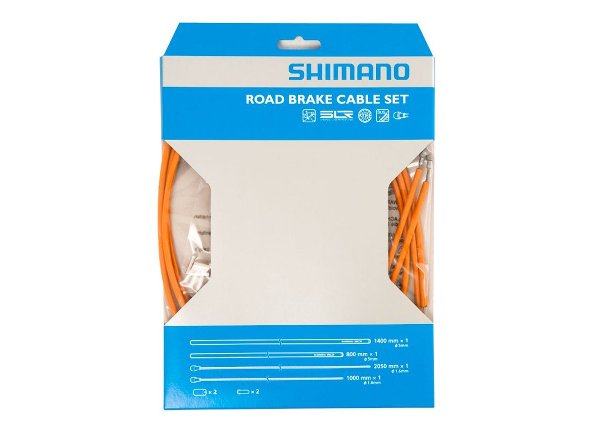 Shimano Road PTFE Brake Cable Set - Orange
