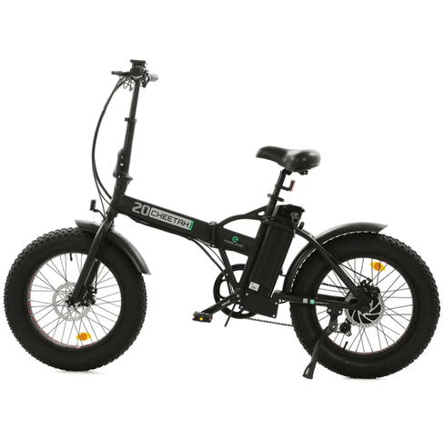 Ecotric 48V Portable Folding Fat Tire Long Distance eBike 500W Brushless Motor For Long Lifespan - w/ LCD Display For Leisure, Commuters, and Trail Riders