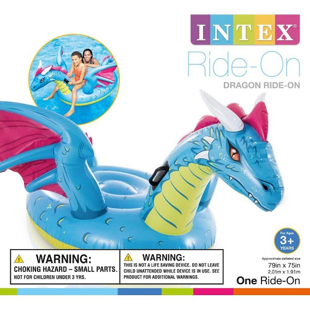 Intex 57563ep Dragon Ride on Inflatable Float 79in X 75in