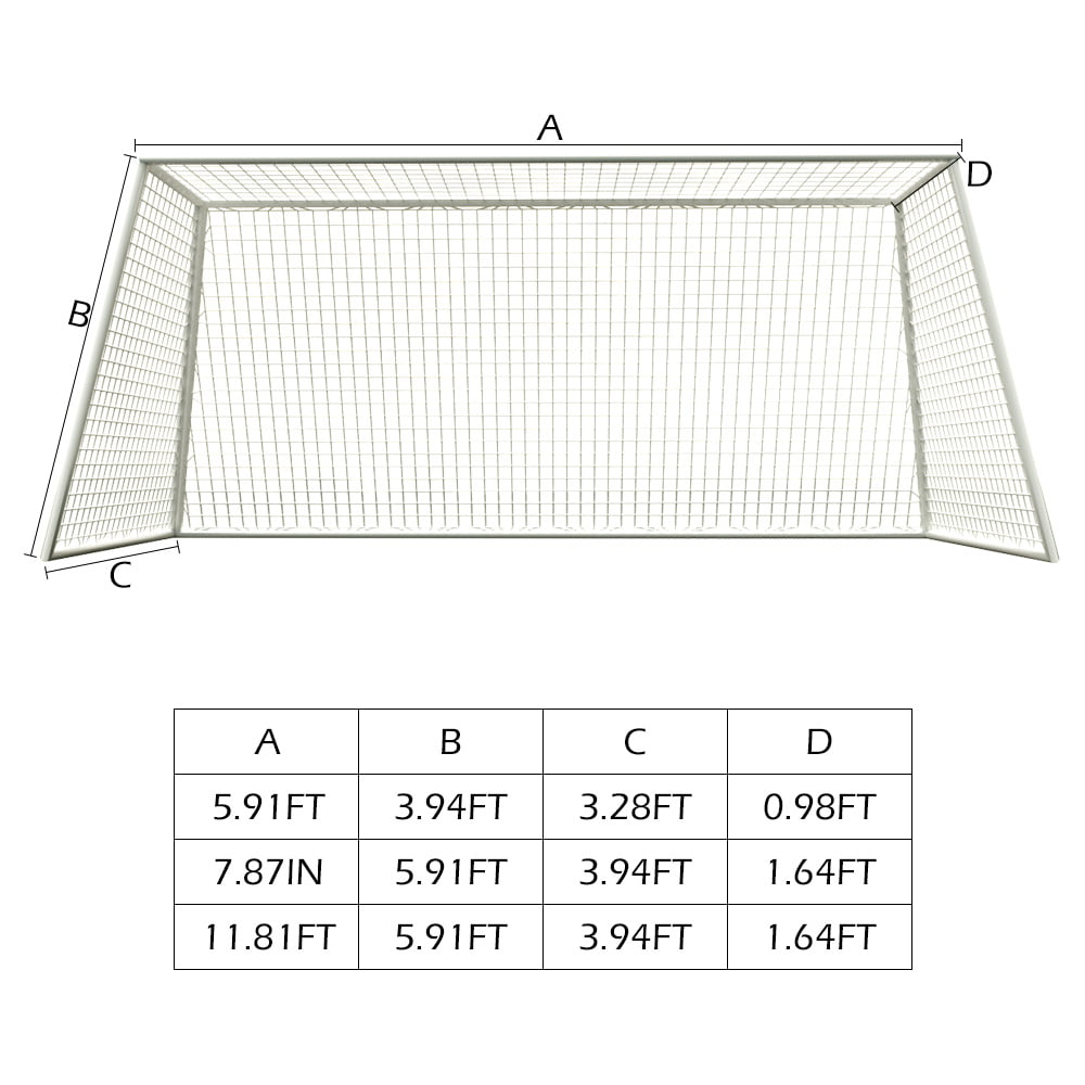 ODOMY Football Net for Soccer Goal Varsity Football Net Kicking Cage Practice Goal Net 3 Sizes(Only football net)