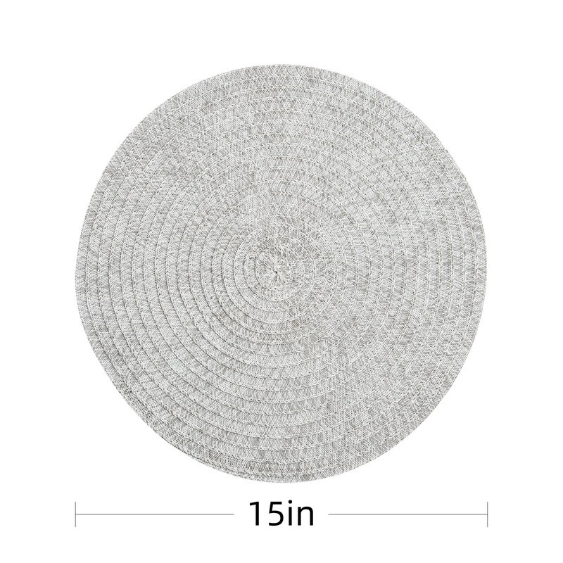 Ray Star Round Woven Vinyl Placemat (Set of 4)  15\