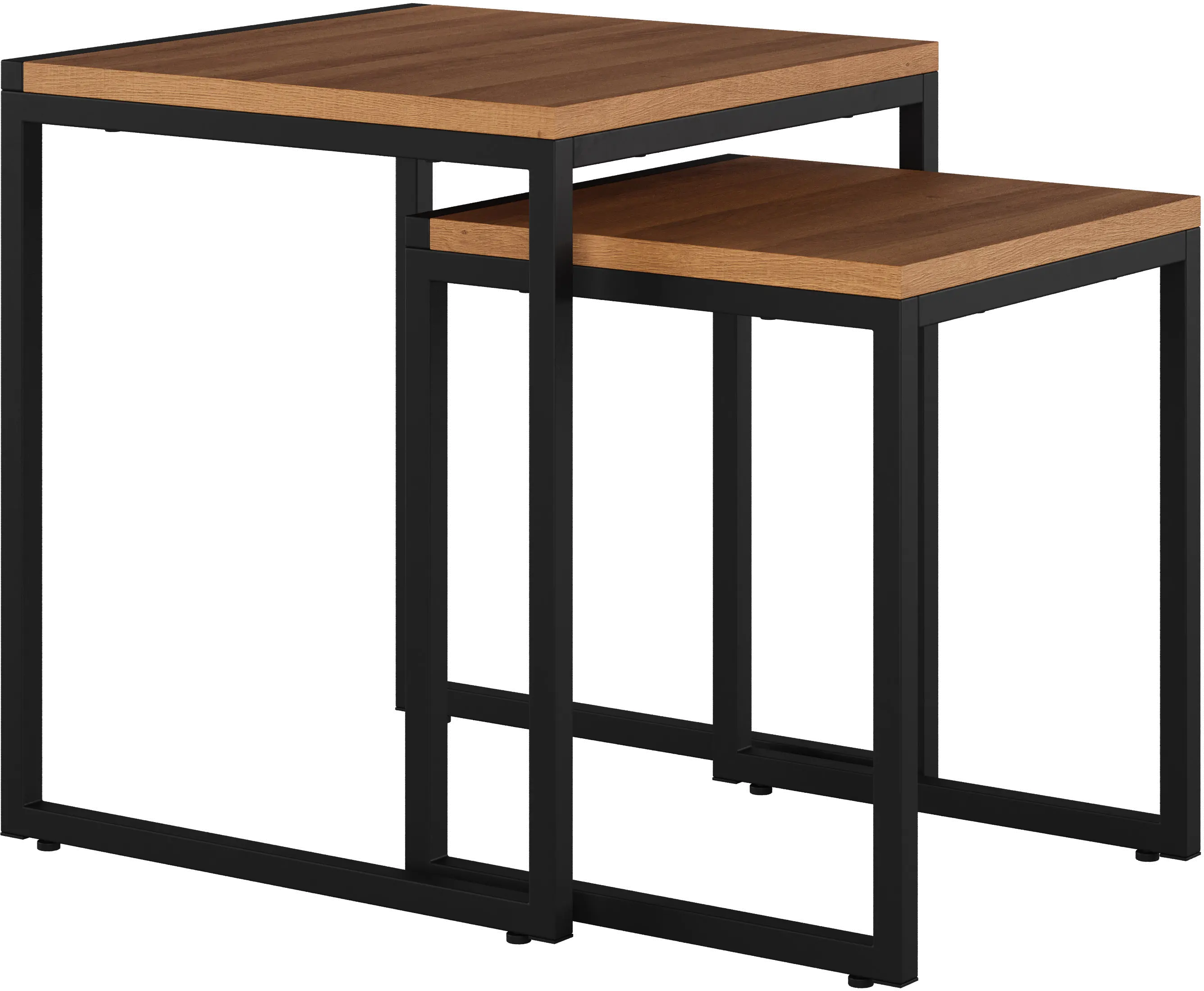 Fort Woth Brown Square Nesting Side Tables