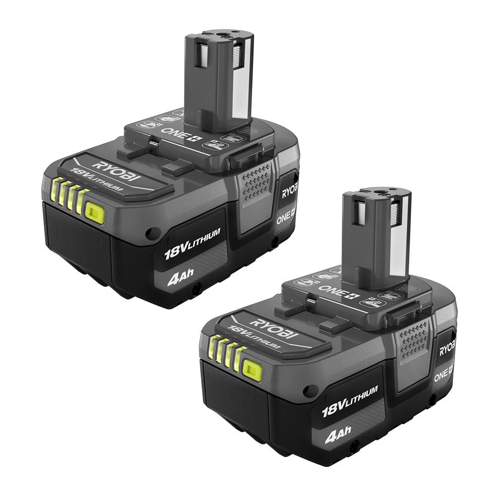 RYOBI ONE+ 18V Lithium-Ion 4.0 Ah Battery (2-Pack) PBP2005