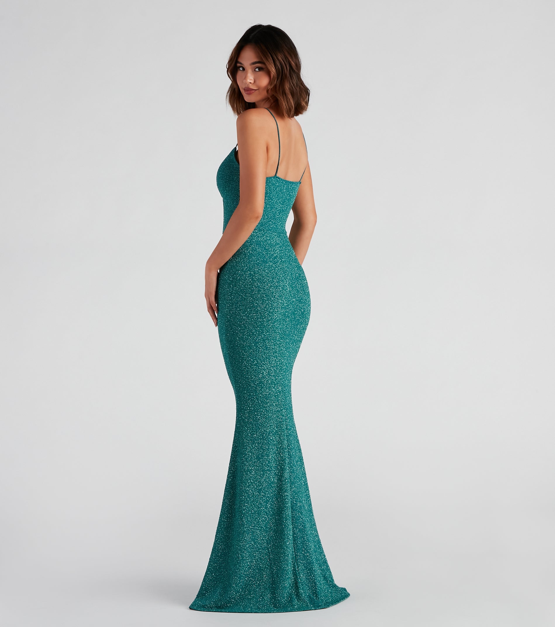 Kelsie Formal Glitter Mermaid Dress