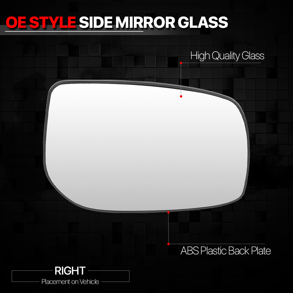 [Right] Passenger Side Power Mirror Glass Lens OE Style for 06-12 Toyota Yaris