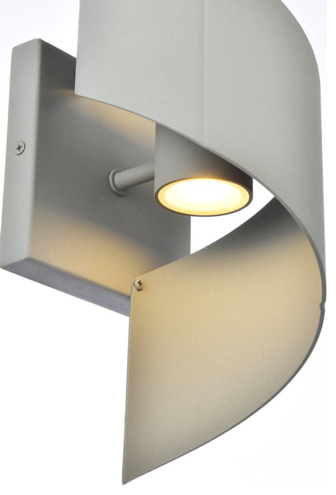 Elegant Lighting LDOD4034 Raine 13 quotTall LED Outdoor Wall Sconce   Modern   Outdoor Wall Lights And Sconces   by Buildcom  Houzz