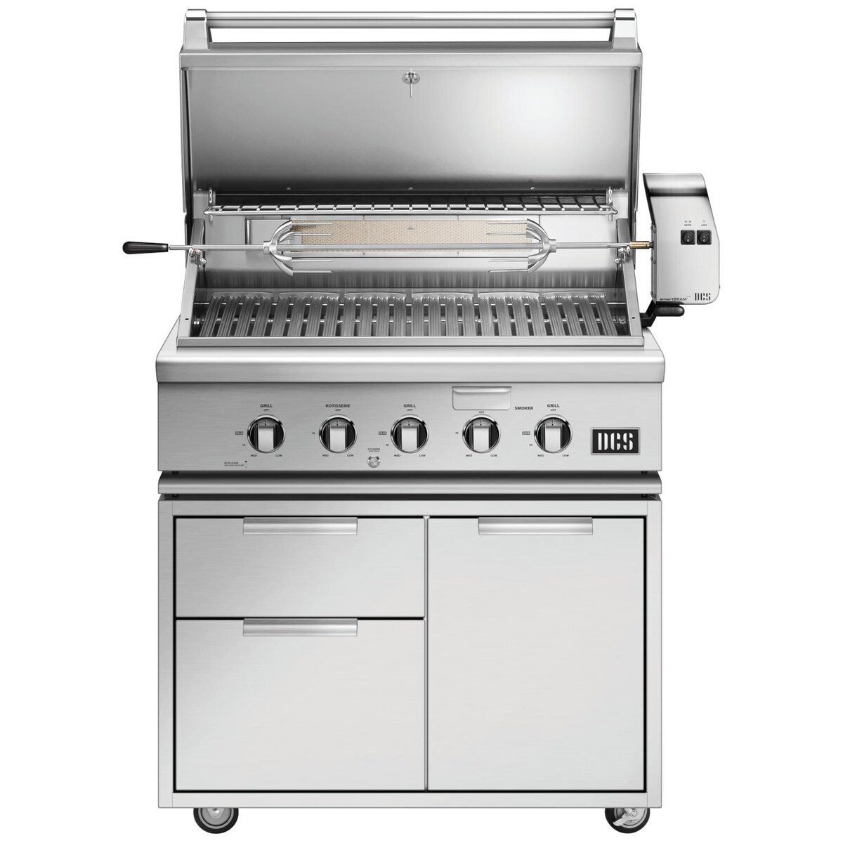 DCS Series 7 36-Inch Natural Gas Grill With Rotisserie On DCS CAD Cart