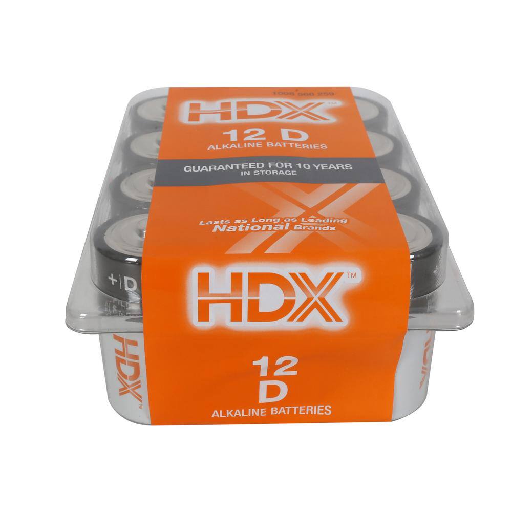 HDX D Alkaline Battery (12-Pack) 7111-12PDQ