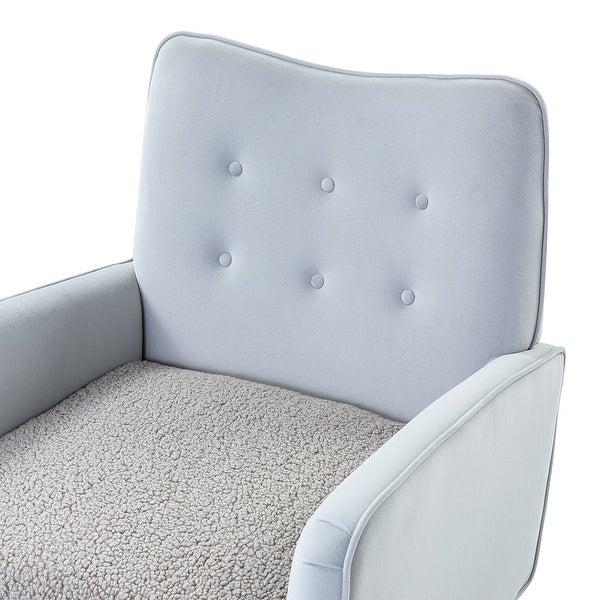 Epirus Upholstered Accent Armchair with Button Tufted Back by HULALA HOME