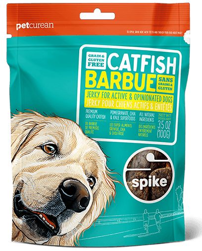 Petcurean Spike Grain Free Catfish Jerky for Dogs