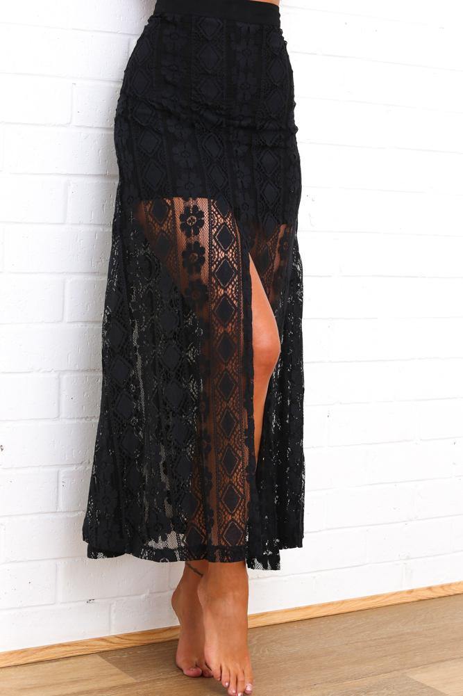 Little Miss Maxi Skirt Black