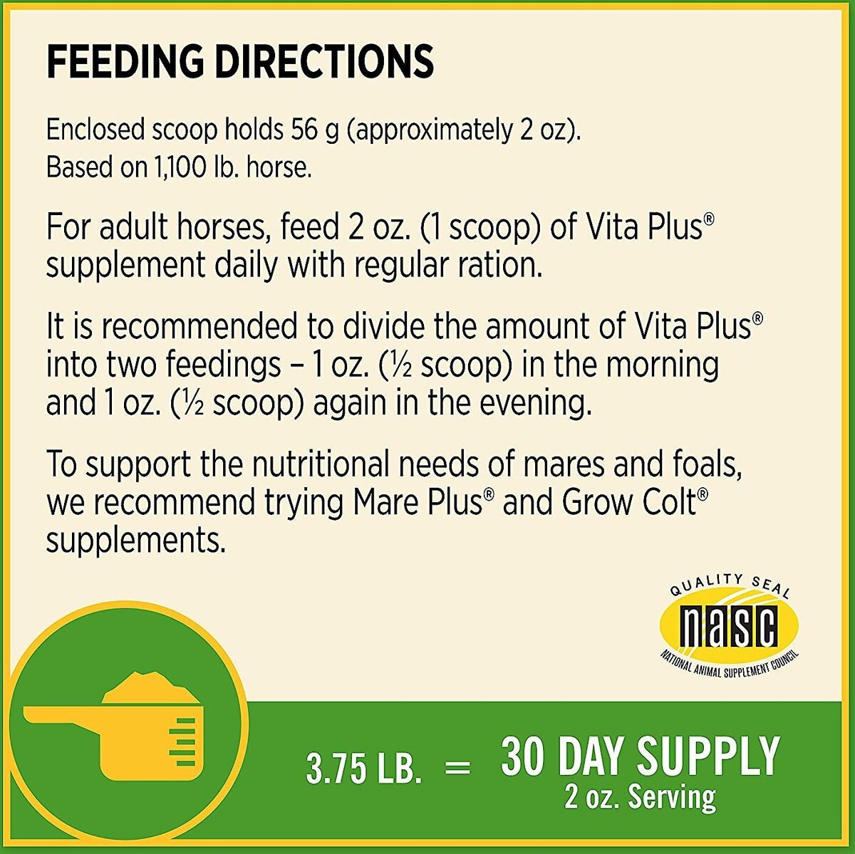 Farnam Vita Plus Balanced Multi-Vitamin and Mineral Pellets Horse Supplement