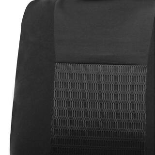 FH Group Fabric 47 in. x 23 in x 1 in. Deluxe 3D Air Mesh Full Set Seat Covers DMFB060BLACK115