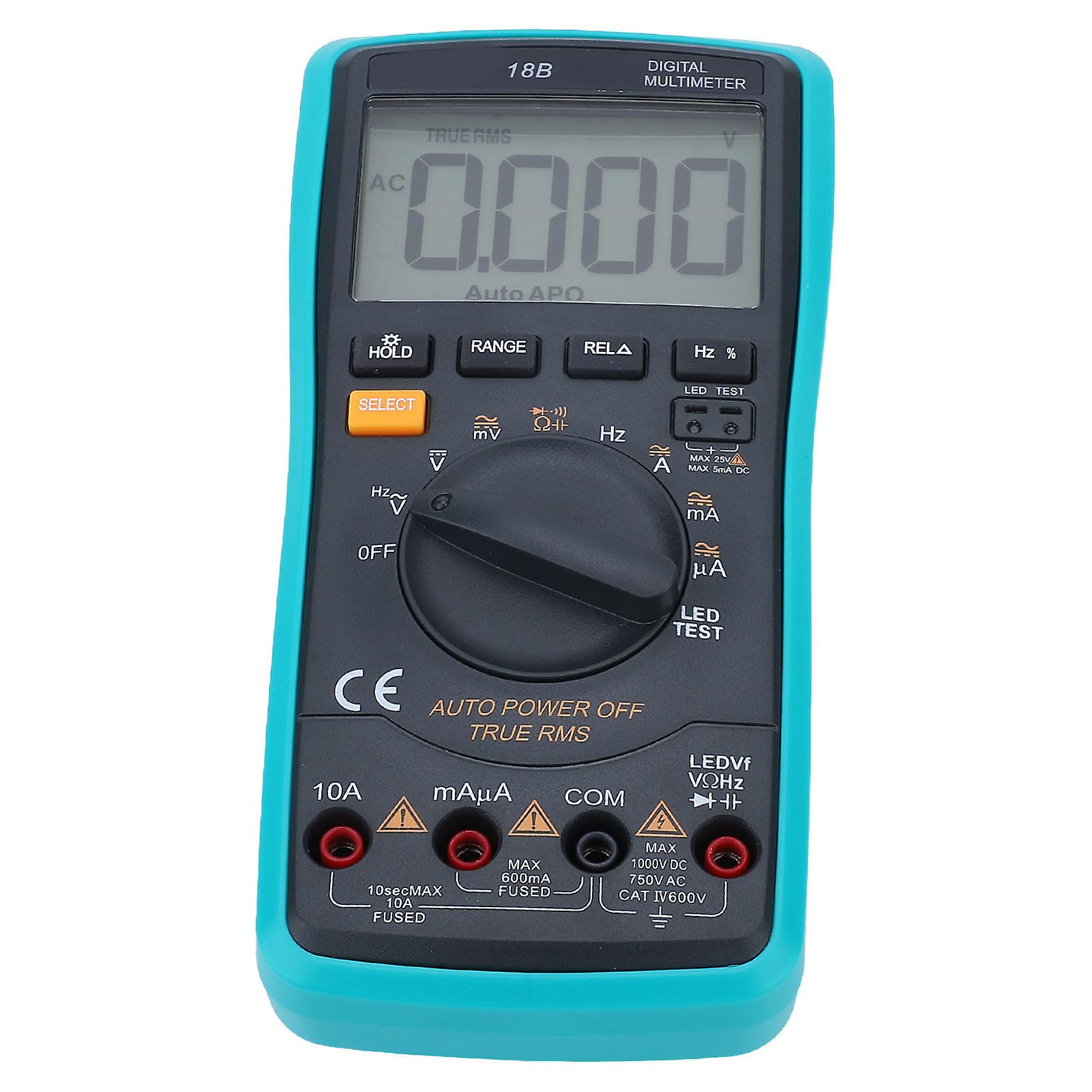 Digital Multimeter Tester Delayed Backlight High Accuracy Electrical Voltmeter Tester with Overload Protection