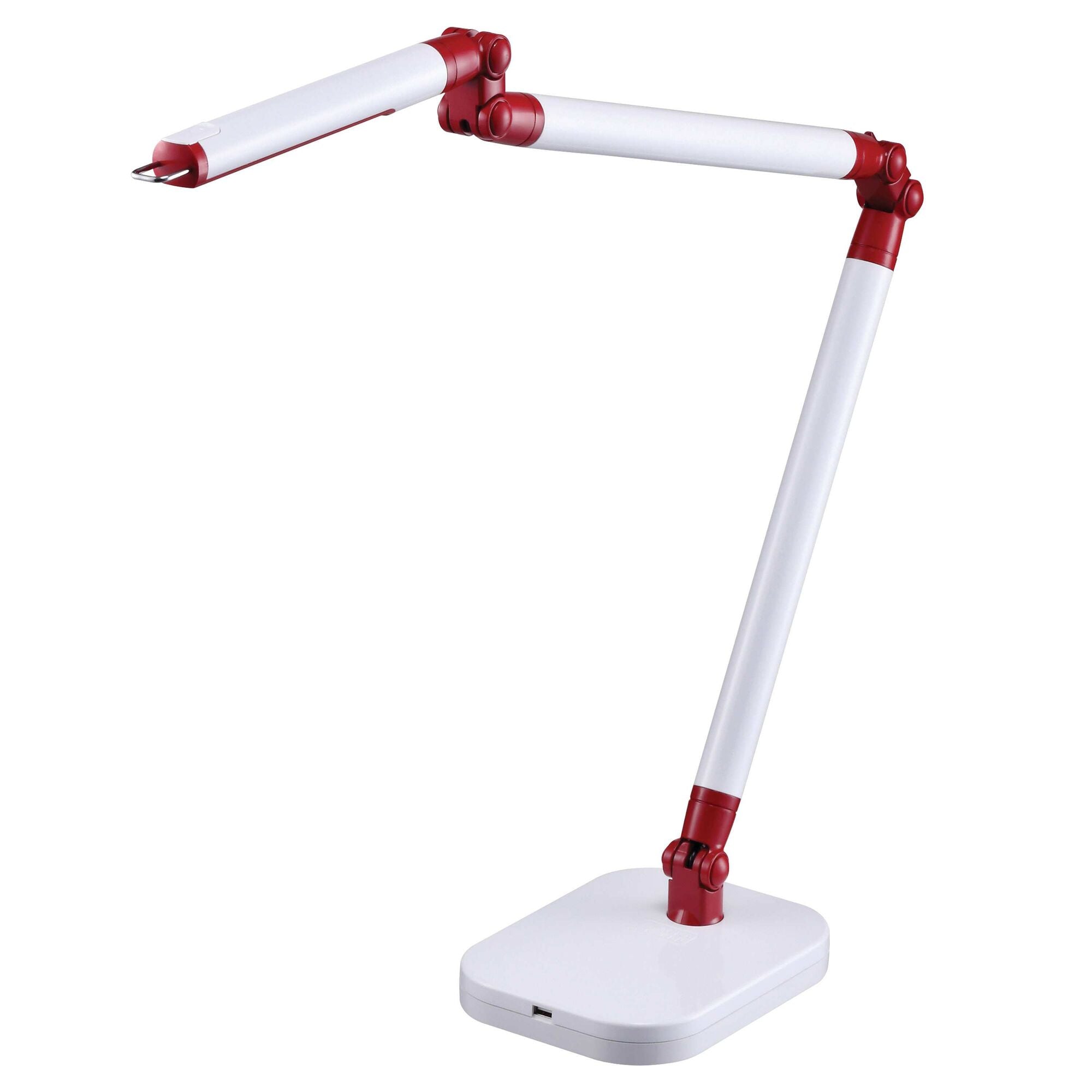 Ultra Reach Led Desk Lamp, White/Red