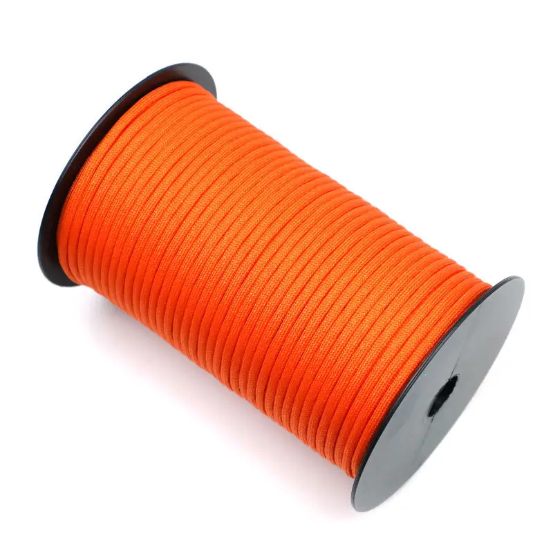 Paracord 4mm 9cores for Camping Climbing Rope  100m spools nylon rope tactical paracord 550