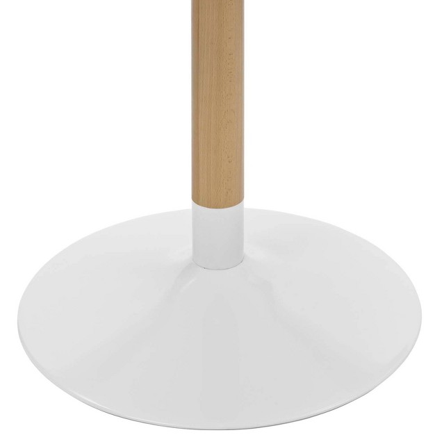 Whirl Round Dining Table White Modway