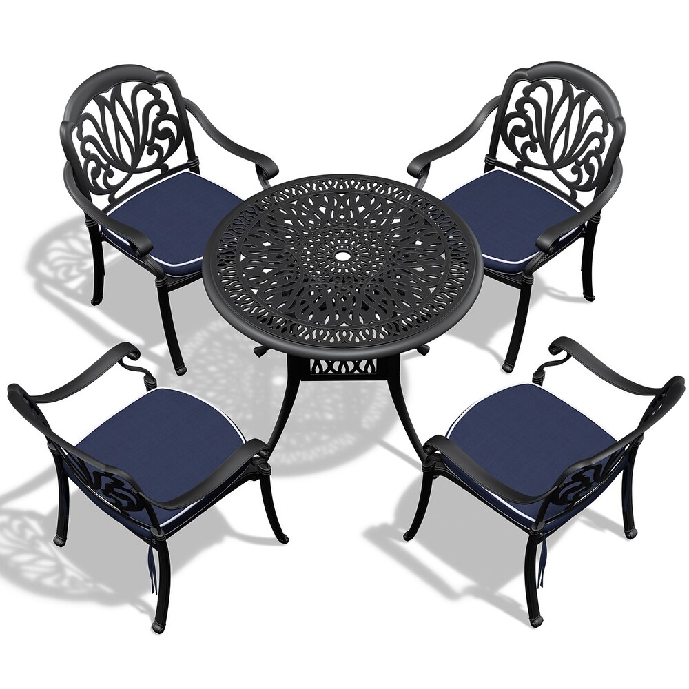 5 Piece Outdoor Dining Table Set for Patio