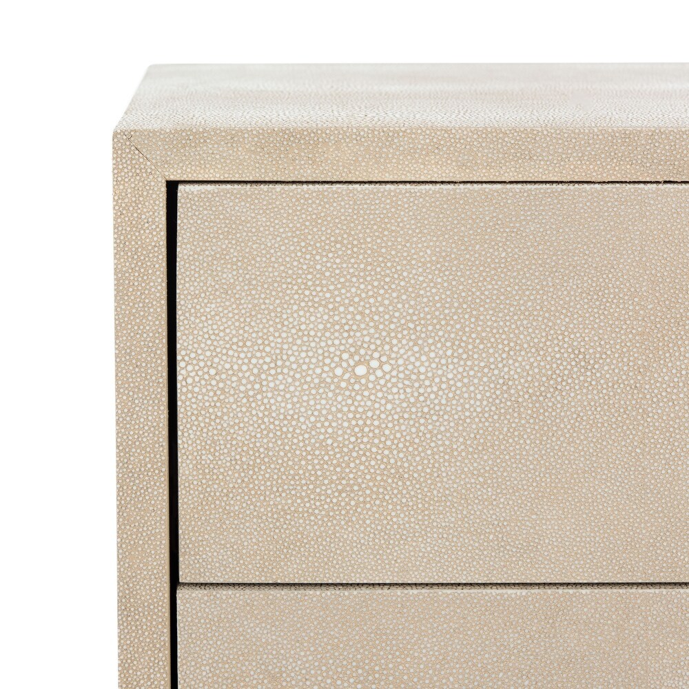 SAFAVIEH Couture High Line Collection Camden Faux Stingray Nightstand