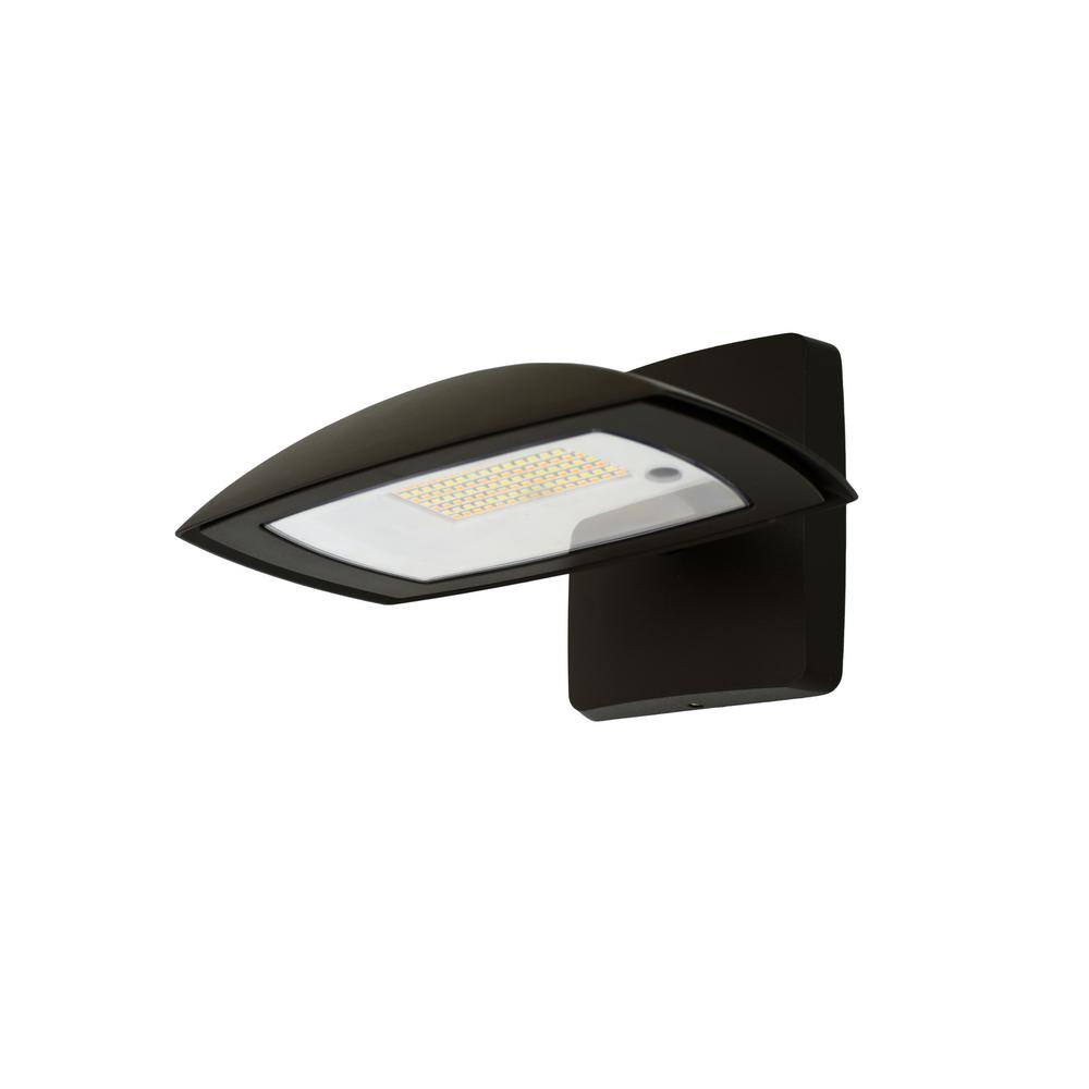 Commercial Electric 50W Equivalent Integrated LED WallFlood Light 1500 Lumens 5 CCT Selectable FSNX15-5CCT-BZ