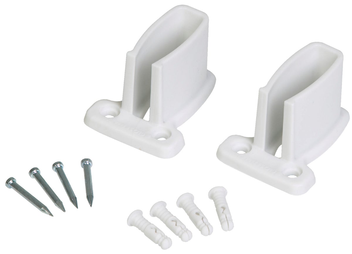 Closetmaid White Wire Shelf Wall Bracket White