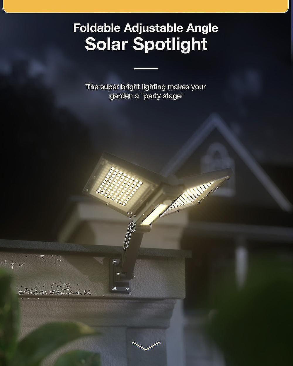 Outdoor Solar Street Light， Double Color Temperature Wall Light， Folding Led Garden Light， With Remote Control