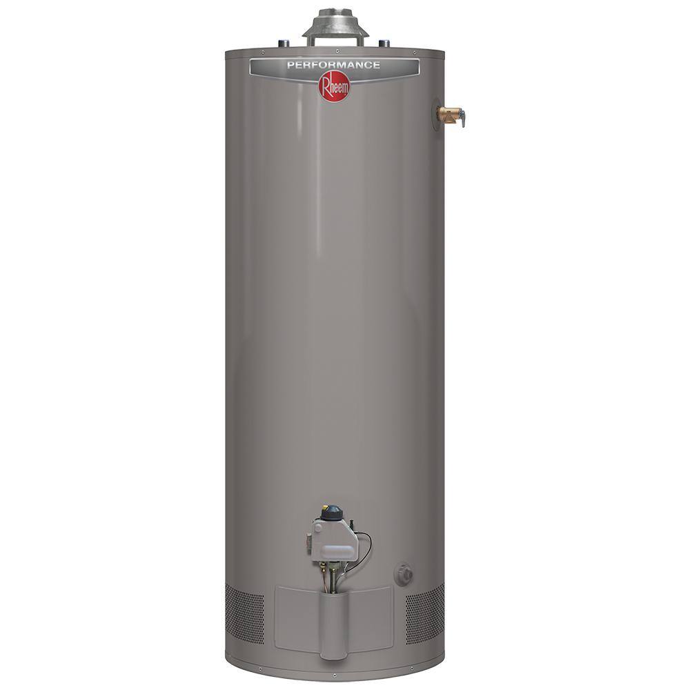 Rheem Performance 50 Gal. Tall 6 Year 40000 BTU Natural Gas Tank Water Heater XG50T06HE40U0