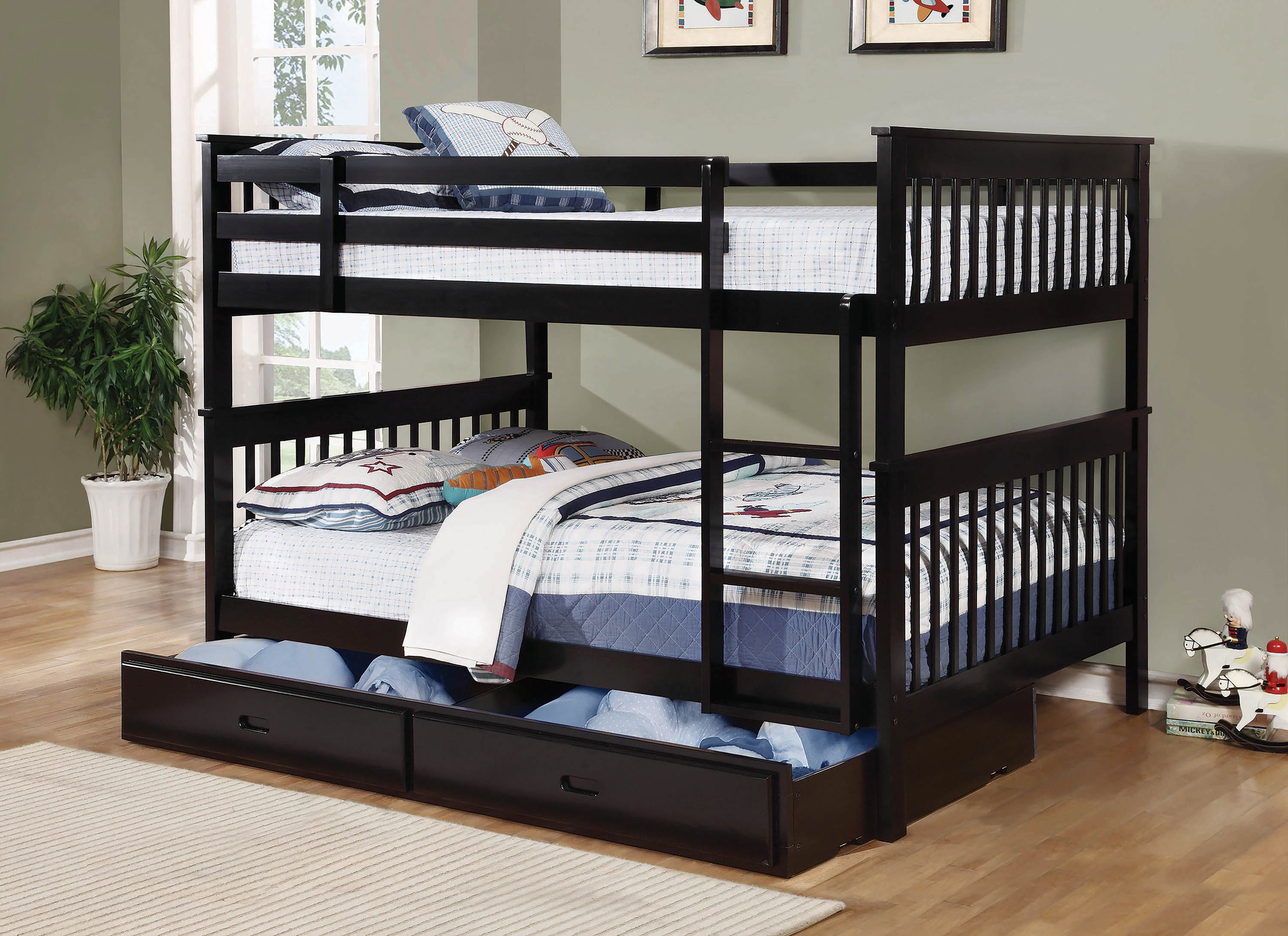 Chapman Full Over Full Bunk Bed Black-460359