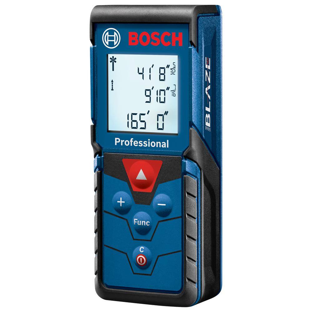 Bosch BLAZE 165 ft. Laser Distance Tape Measuring Tool with Area and Volume GLM165-40