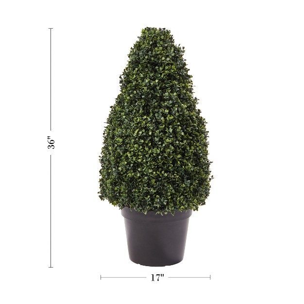 Pure Garden Indoor/outdoor Artificial Boxwood Plant For Home Decor