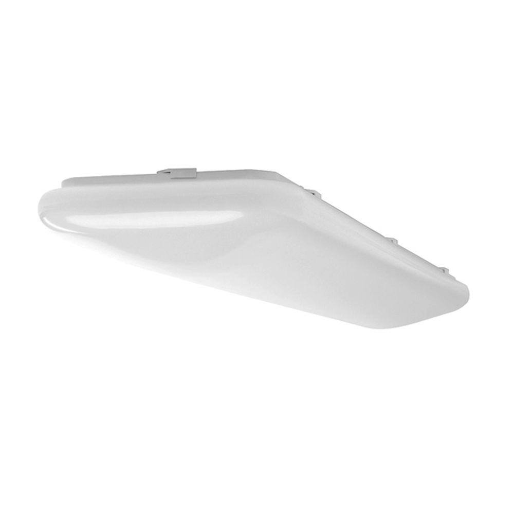 Hampton Bay 4 ft. x 1 ft. White Traditional LED Ceiling Flushmount 54644141