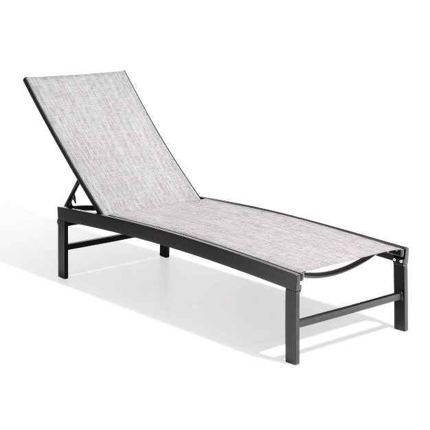 Outdoor All Weather Aluminum Adjustable Chaise Lounge Chair For Patio Beach Yard Pool Crestlive Products