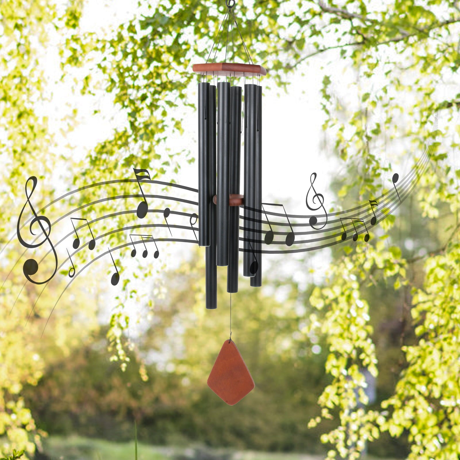 MUMTOP Wind Chimes Outdoor Metal Wind Chime with Amazing Deep Tone for Garden， Patio， Home or Outdoor Decor