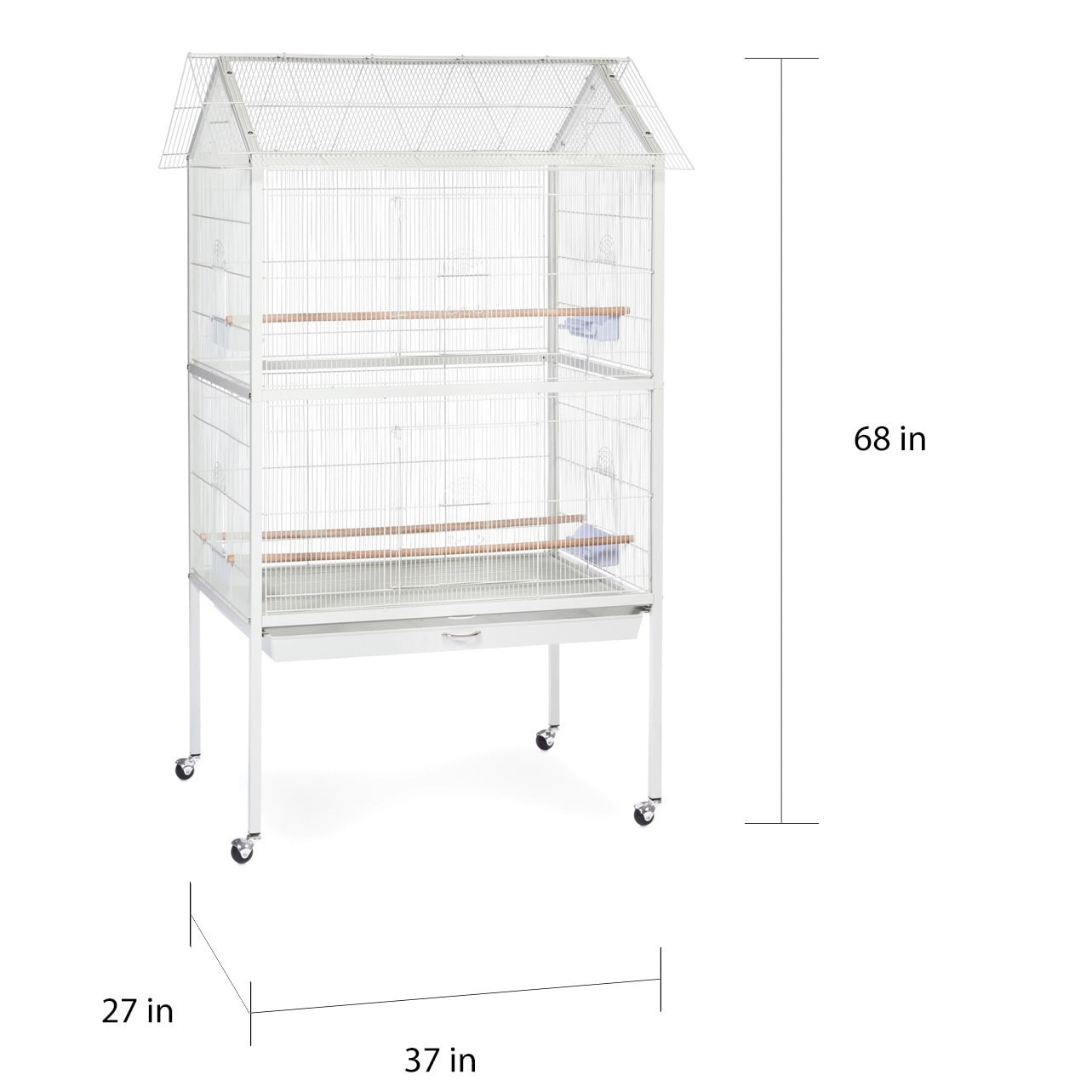 Prevue Pet Products White Aviary Flight Cage with Stand - F030