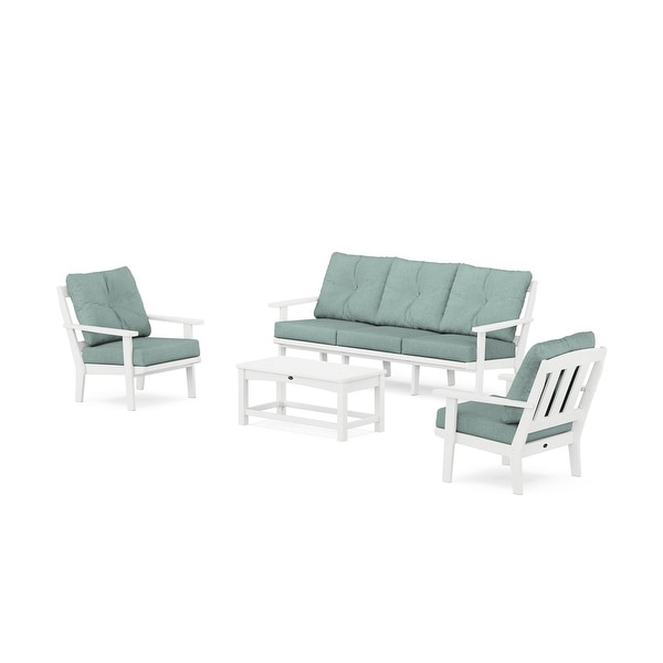 Trex Outdoor Furniture Cape Cod 4Piece Deep Seating Set with Sofa