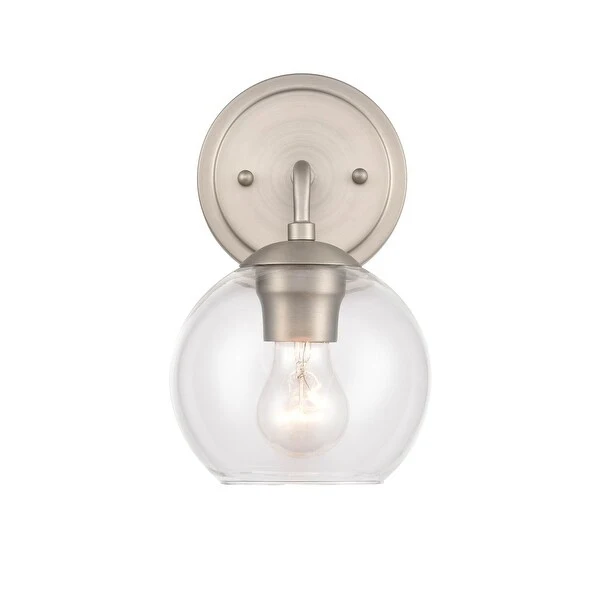 Millennium Lighting 1 Light Bathroom Wall Sconce with Clear Glass Shade