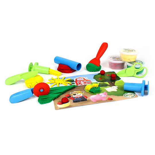 Green Toys Dough Sets 11 Piece Tool Essentials Kit...