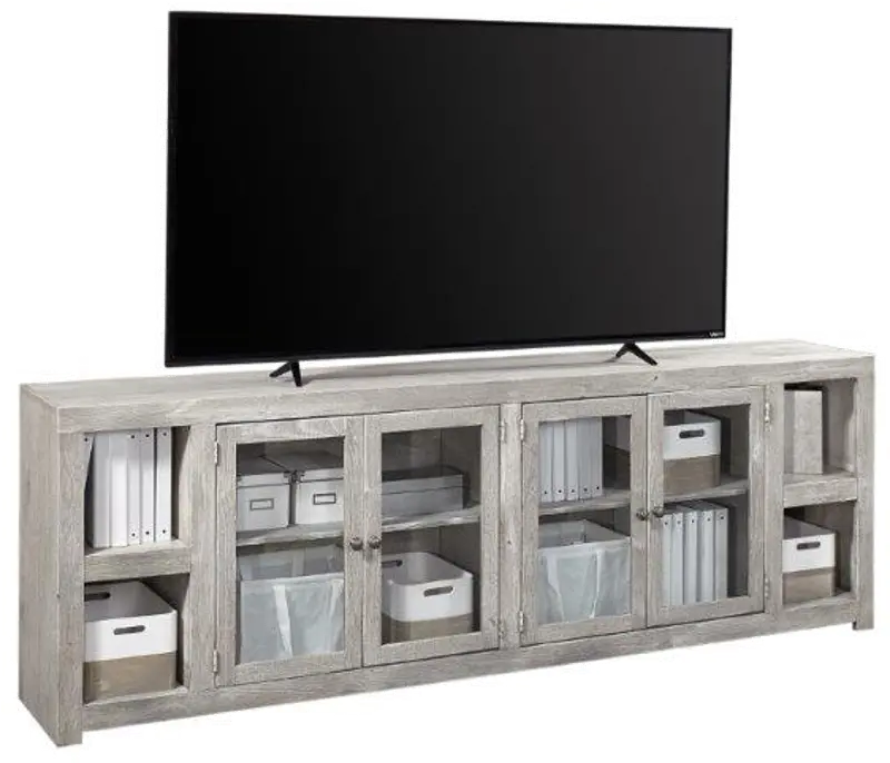 Avery Loft Limestone Gray 97 TV Stand