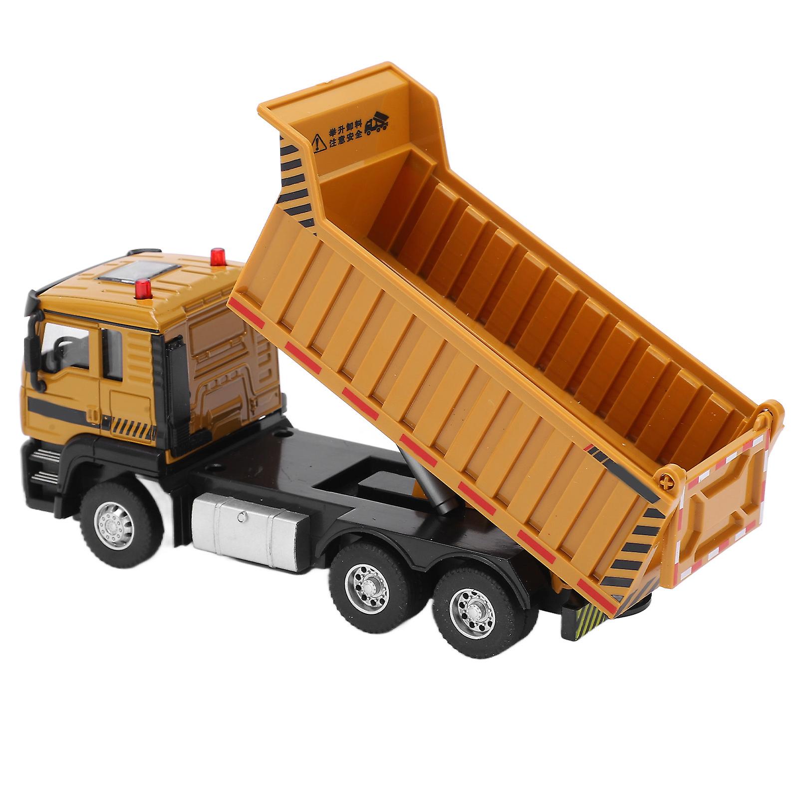 Alloy 1:50 Engineering Dump Truck Toy Model Flexible Construction Site Vehicle Toys For Kids And Decoration For House