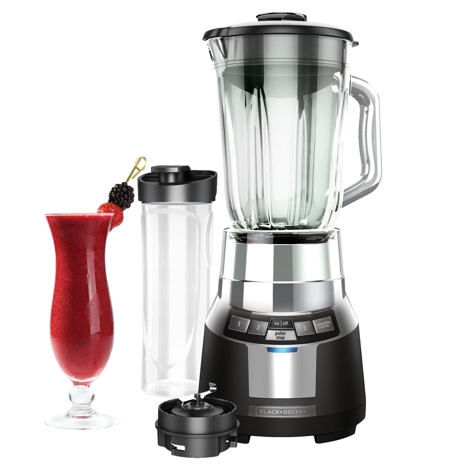 FusionBlade Digital Blender With Personal Smoothie Jar