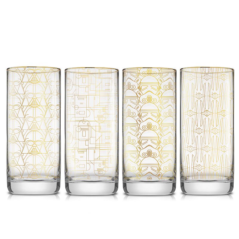 JoyJolt Star Wars Deco 4-pc. Tall Drinking Glass Set