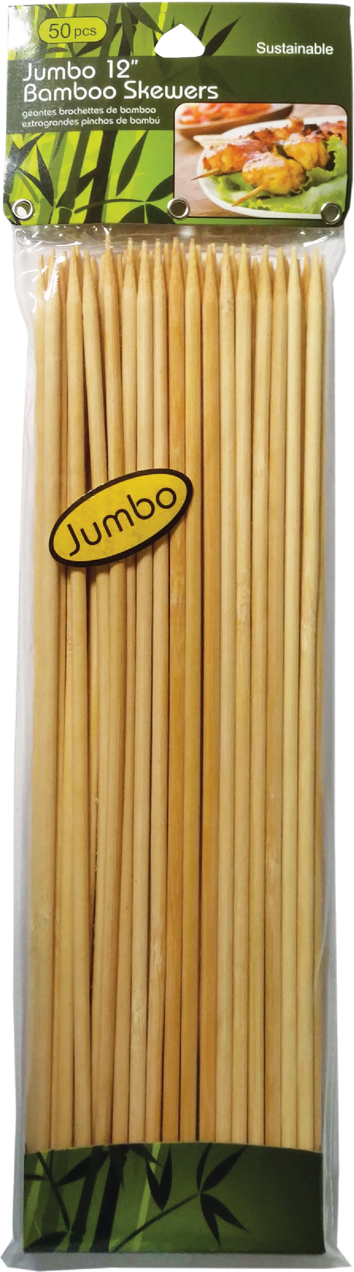 Jacent Bamboo Skewer Natural (Pack of 6)