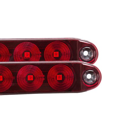 ECOTRIC 2pcs Red 11 LED Stop Brake Turn Tail 15