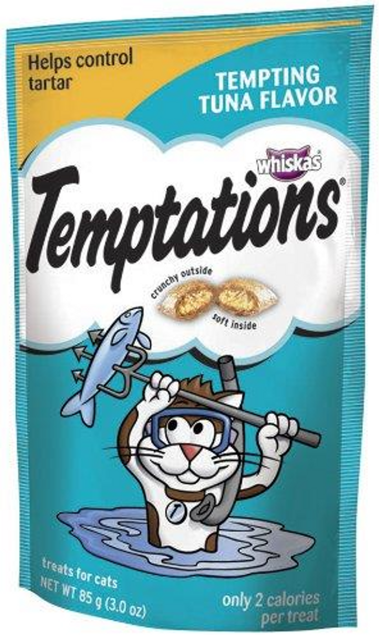 Whiskas Temptations Tuna Cat Treats， 3 oz