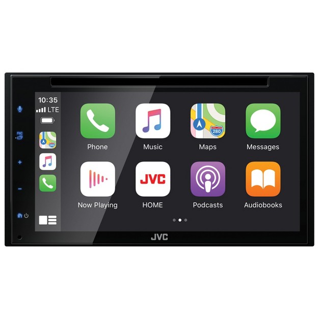 Jvc Kw v660bt 6 8 in Double din In dash Dvd Receiver With Bluetooth Apple Carplay Android Auto And Siriusxm Ready