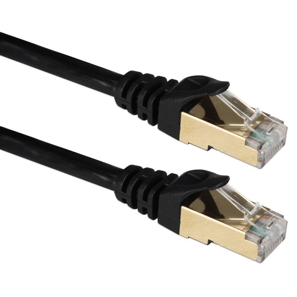 QVS 75 ft. CAT7 10 Gbps S-STP Shielded Flexible Snagless Patch Cord CC716-75