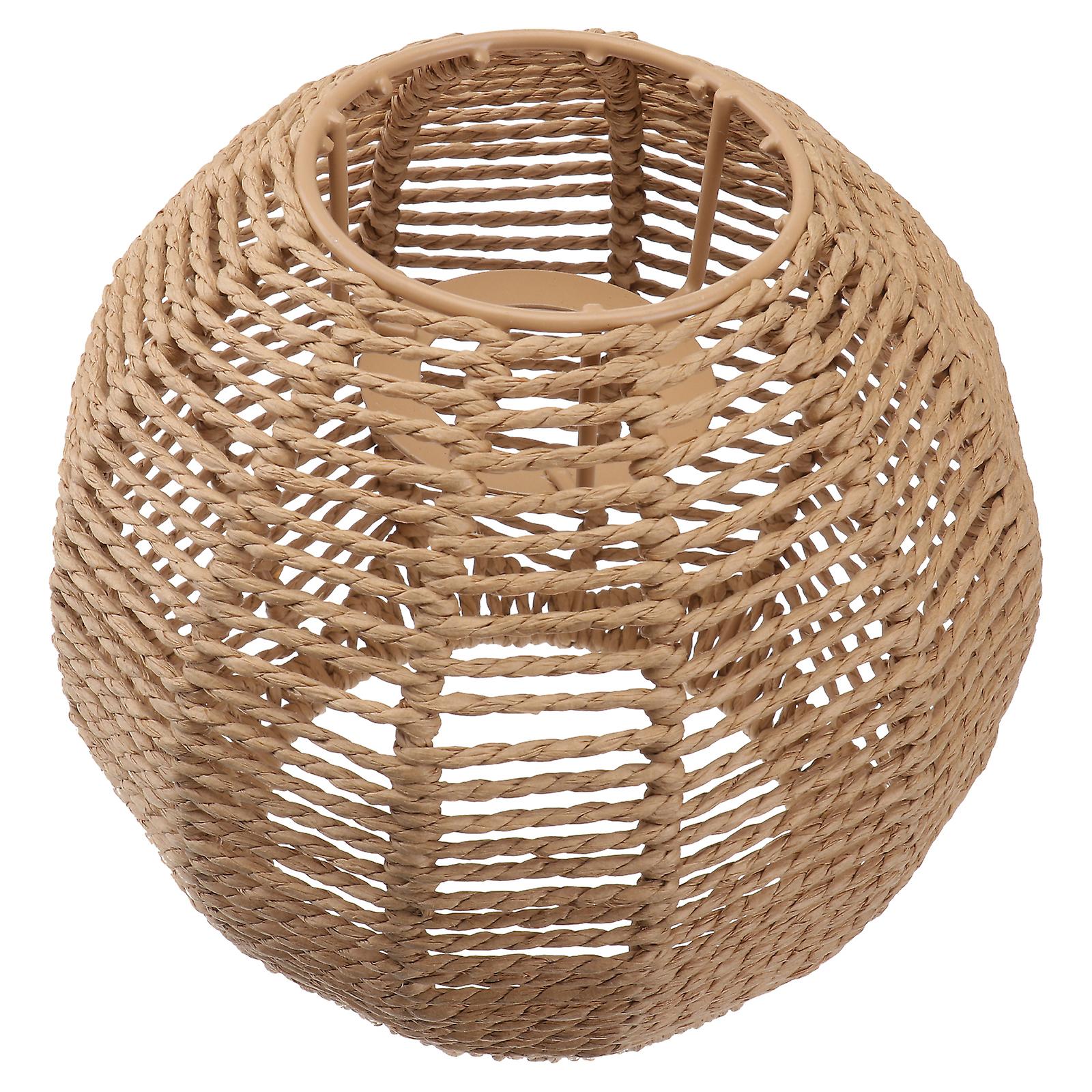 Home Lighting Rattan Lamp Cover Handmade Woven Chandelier Retro Lampshade