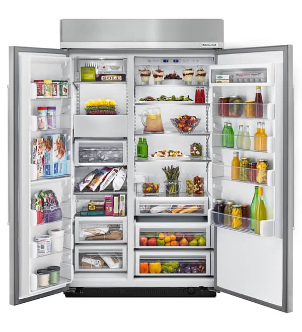 KitchenAid 30 Cu. Ft. PrintShield Stainless Steel Built-In Side-By-Side Refrigerator